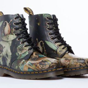 RARE! Dr Martens Hell boots Museum Hieronymus Bosch (UK7) (US-M 8) (US-W 9)
